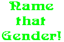 Name that Gender!