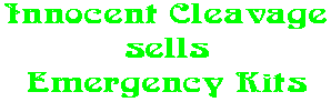 Innocent Cleavage sells Emergency Kits