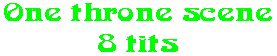 One throne scene 8 tits