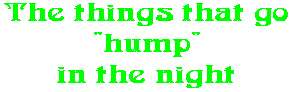 The things that go 