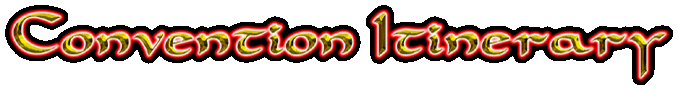 Convention Itinerary