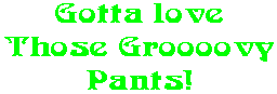 Gotta love Those Groooovy Pants!