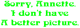 Sorry, Annette. I don�t have A better picture.