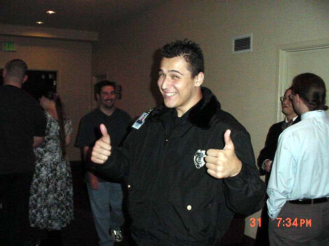 Happy security guy