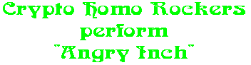 Crypto Homo Rockers perform 
