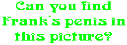 Can you find Frank's penis in this picture?